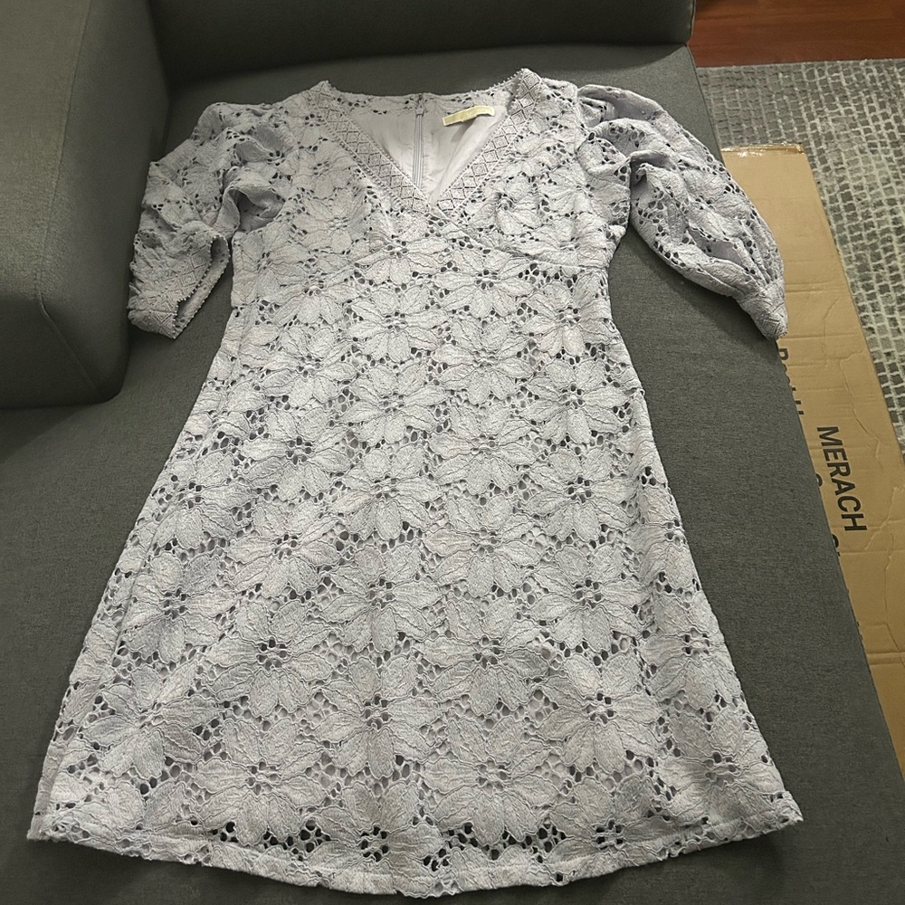 Michael Kors grey lace dress. NWOT; new without tag, NEVER worn! - Picture 4 of 8
